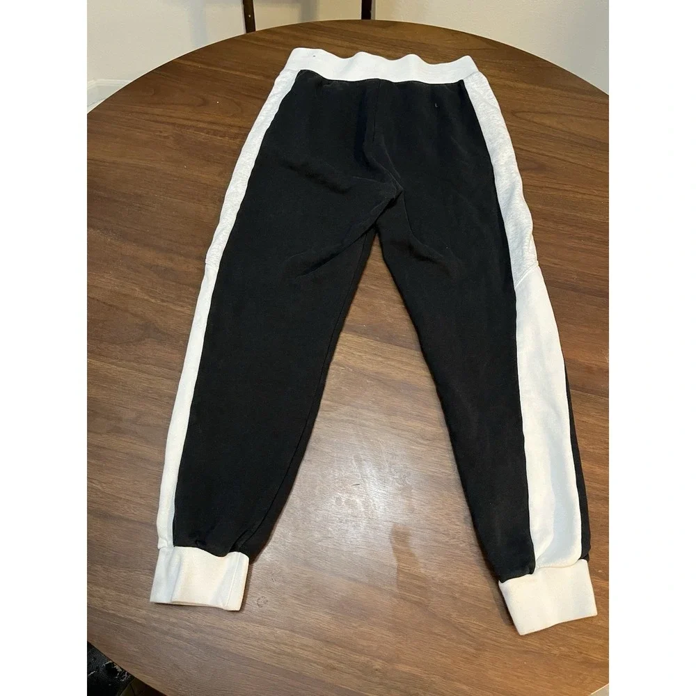 Nike Air Men's S Jogger Pants Black White Fleece sweatpants CV8573-010